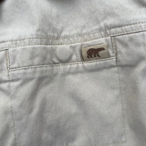 Sorel Button Up Twill Jacket Womens Size Medium Garden Beige Canvas Denim - Picture 5 of 7